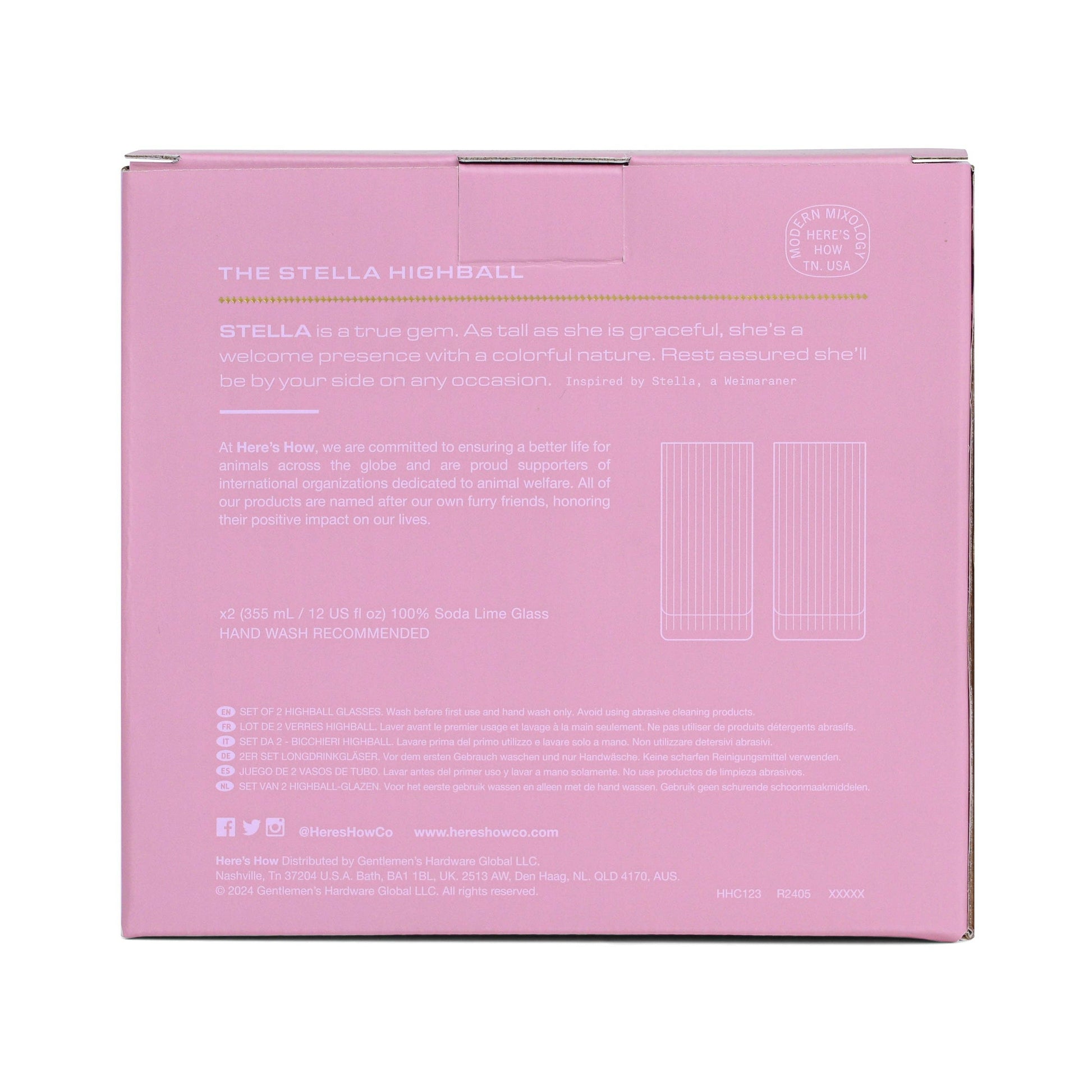 Highball Glass - Set of 2 - Lilac