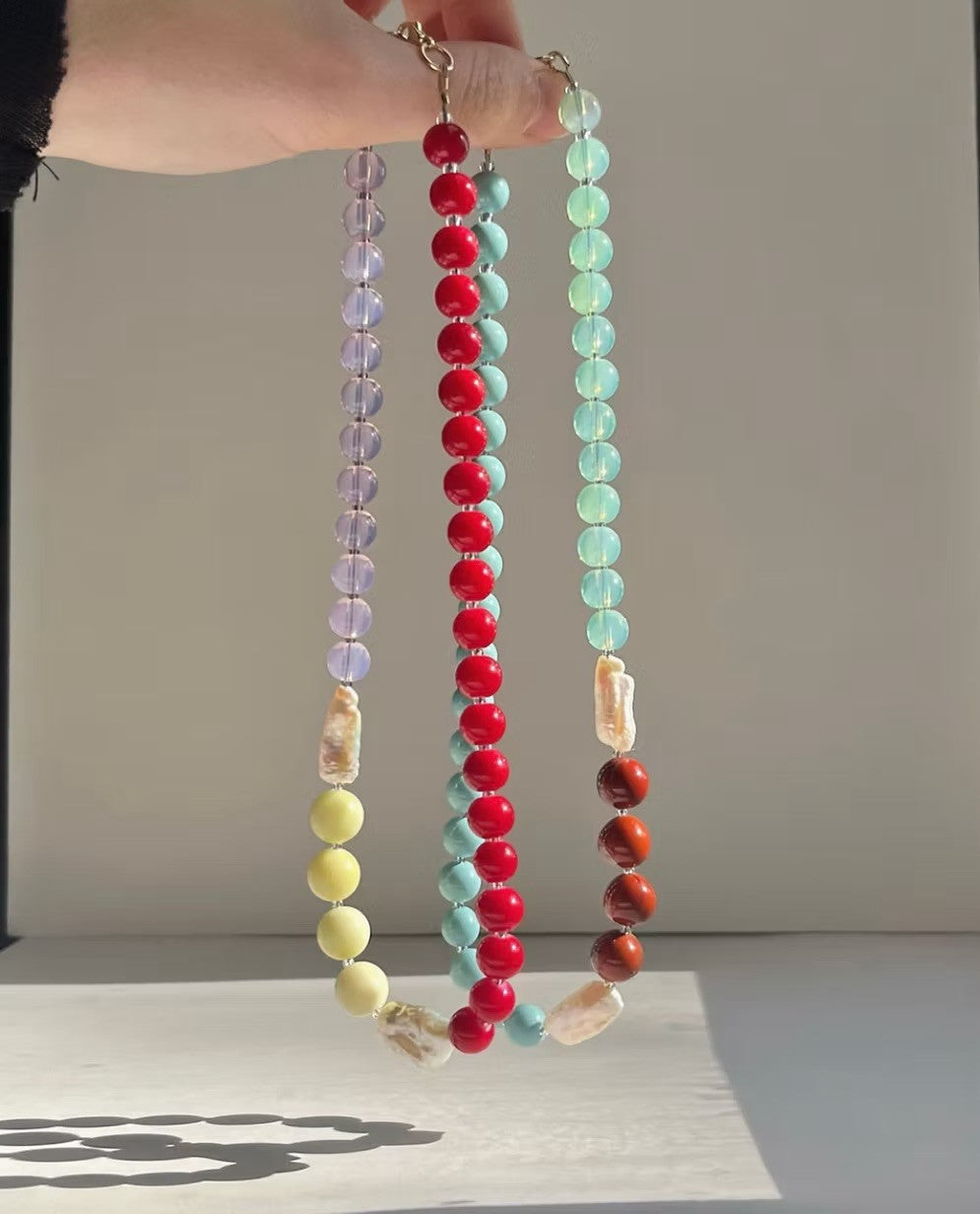 Macaroon Blue Necklace