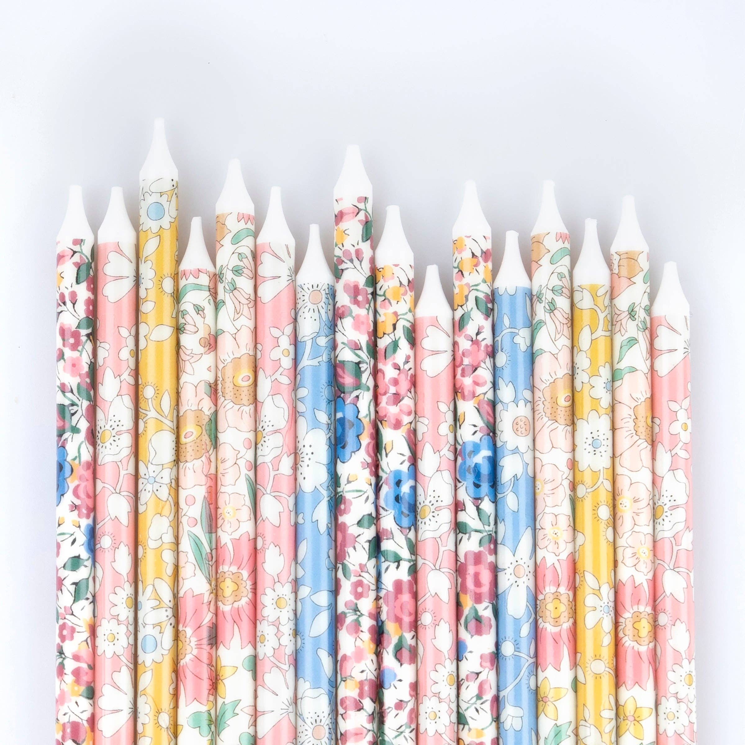 Meri Meri x Liberty Print Birthday Candles – Set of 16