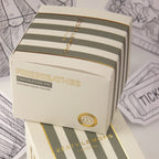 Olive Stripe Scented Candle - Tomato Leaf