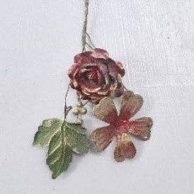 Red Bunch Flower Ornament
