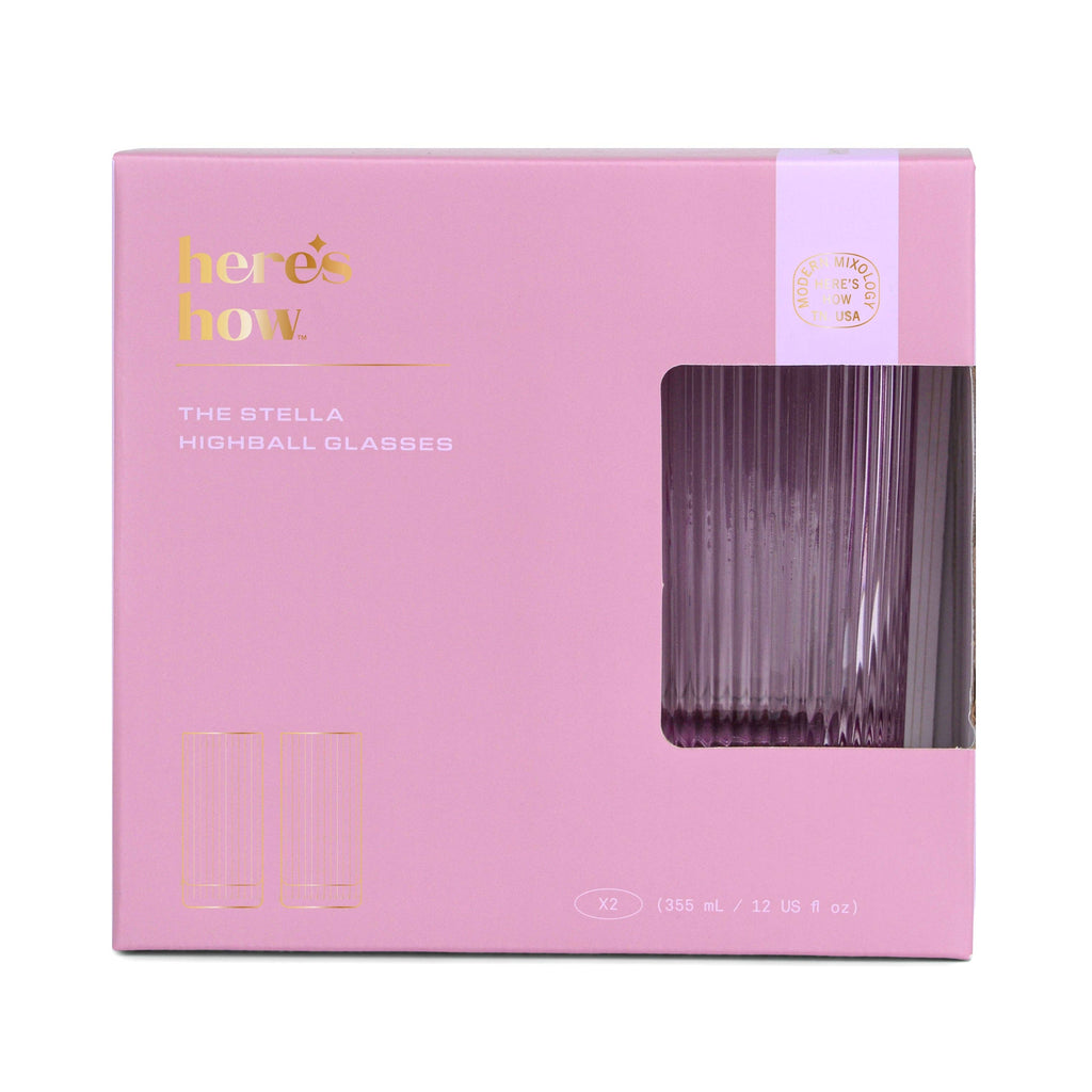 Highball Glass - Set of 2 - Lilac