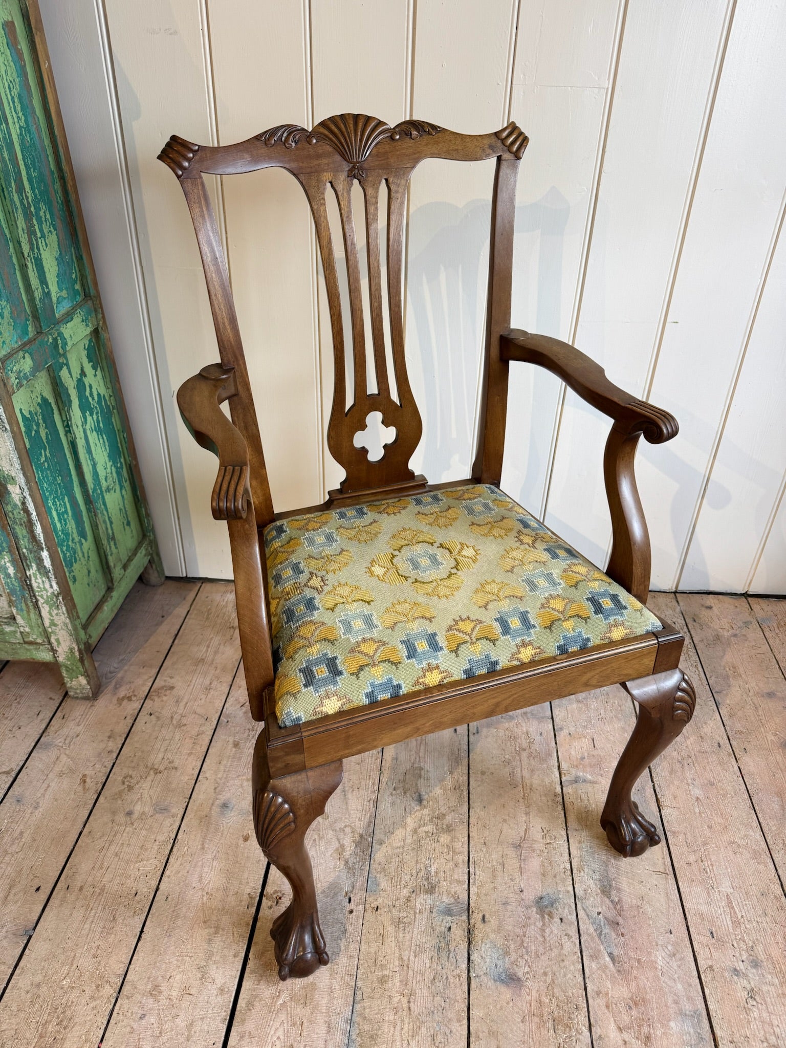 20th Century Carver Style Side Chair