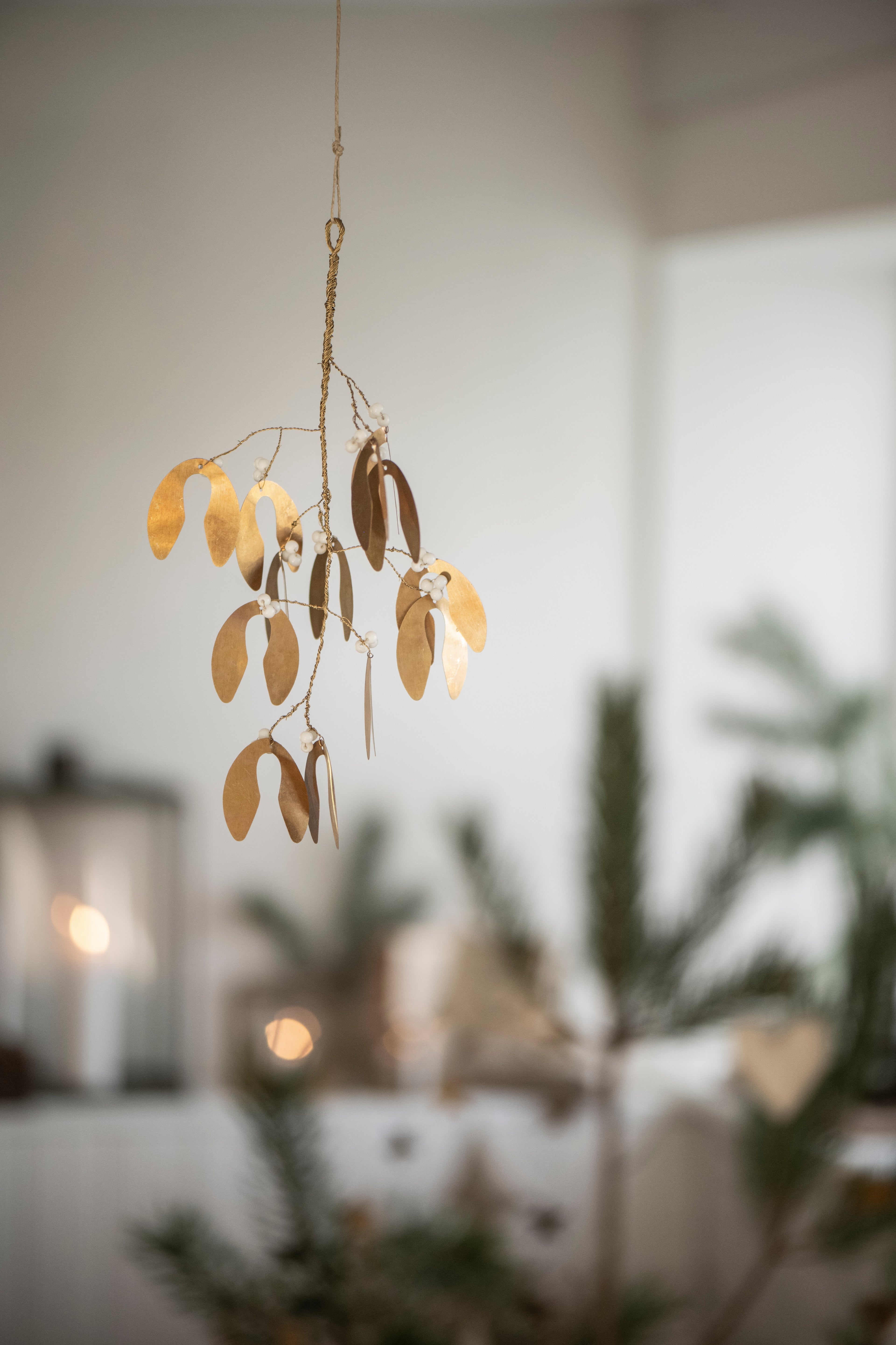 Brass Mistletoe Small