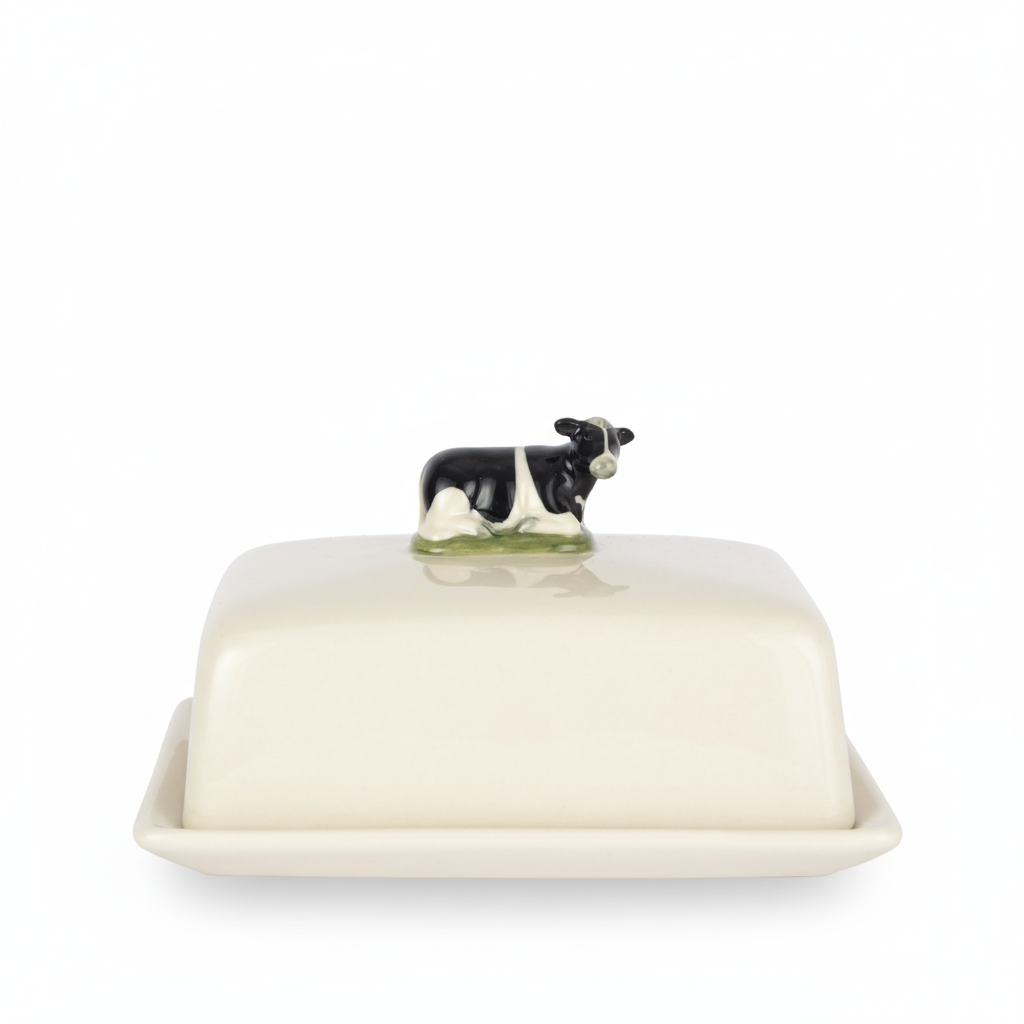 Friesian Cow Butter Dish