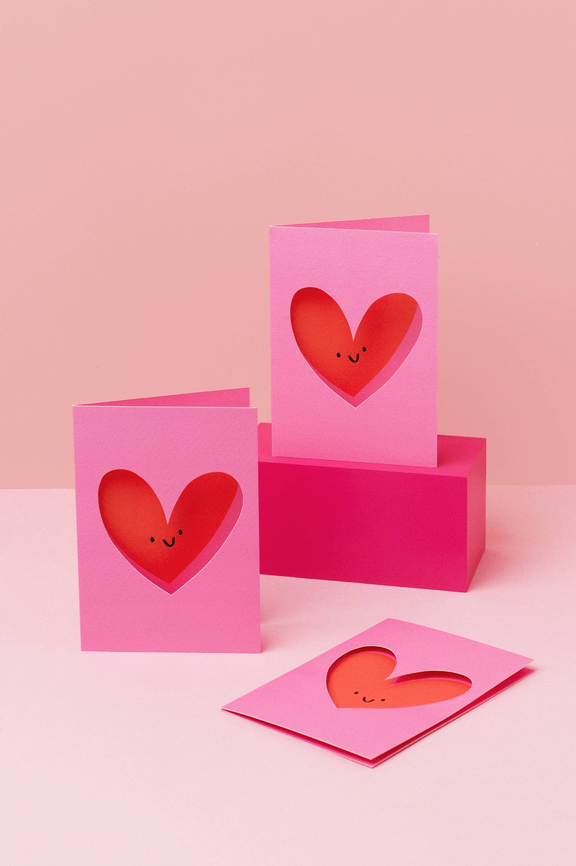 Love Heart Die Cut Card