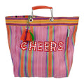 Recycled Plastic "Cheers" Tote Bag