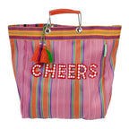 Recycled Plastic "Cheers" Tote Bag