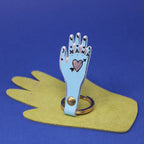 Palm Reader Leather Key Fob