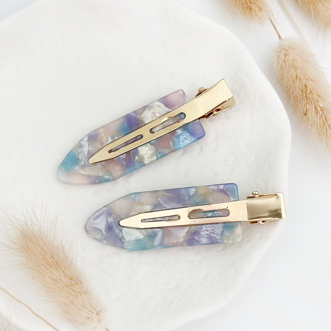 Hair Clips - Oceanic Opal