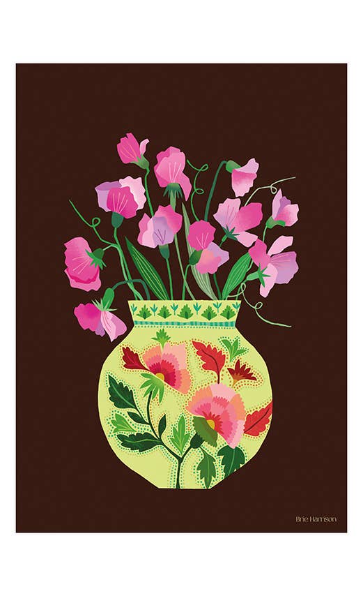 Sweet Peas Print A4