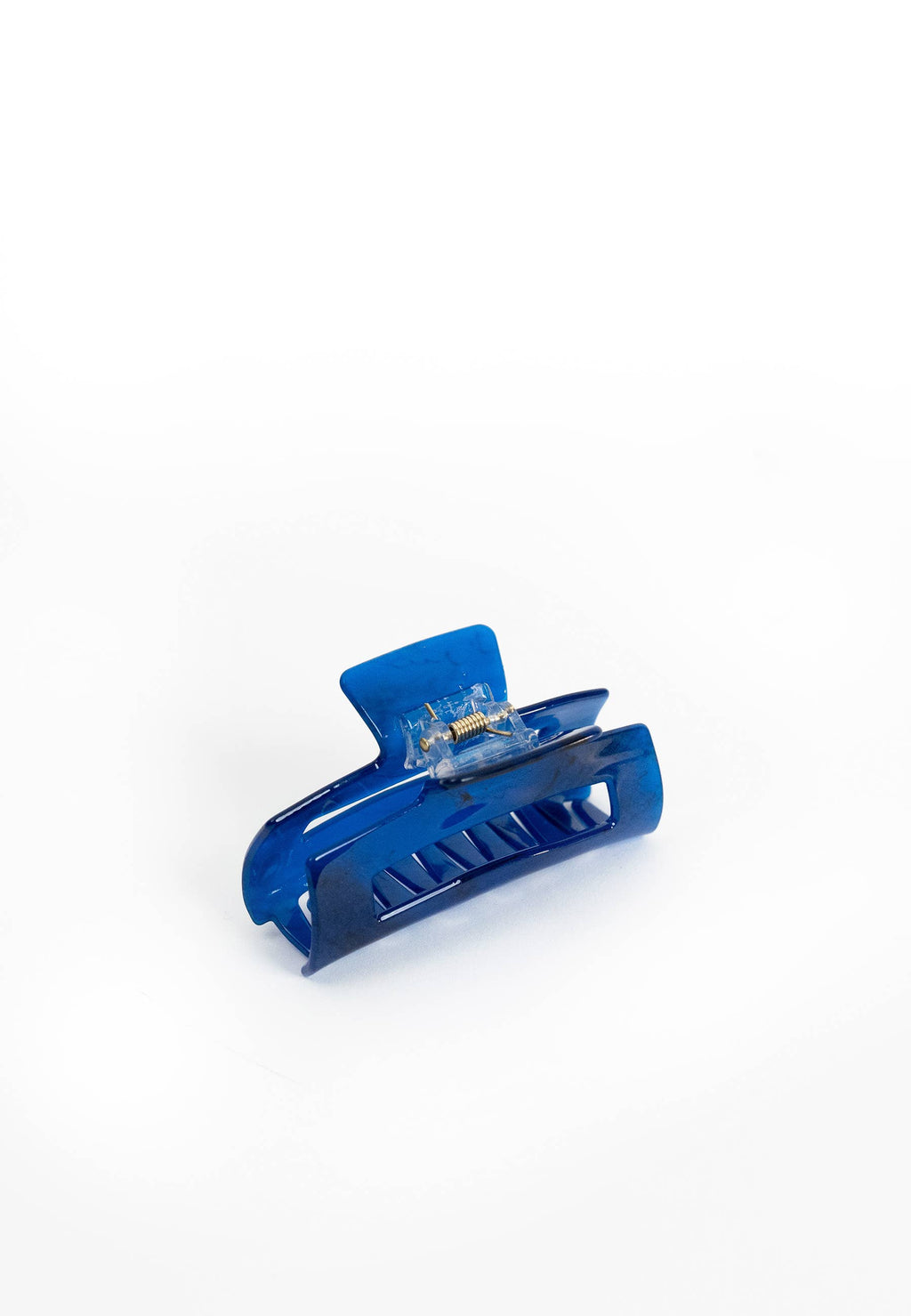 Square Hair Claw in Navy