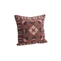 Maroon Embroidered Velvet Cushion