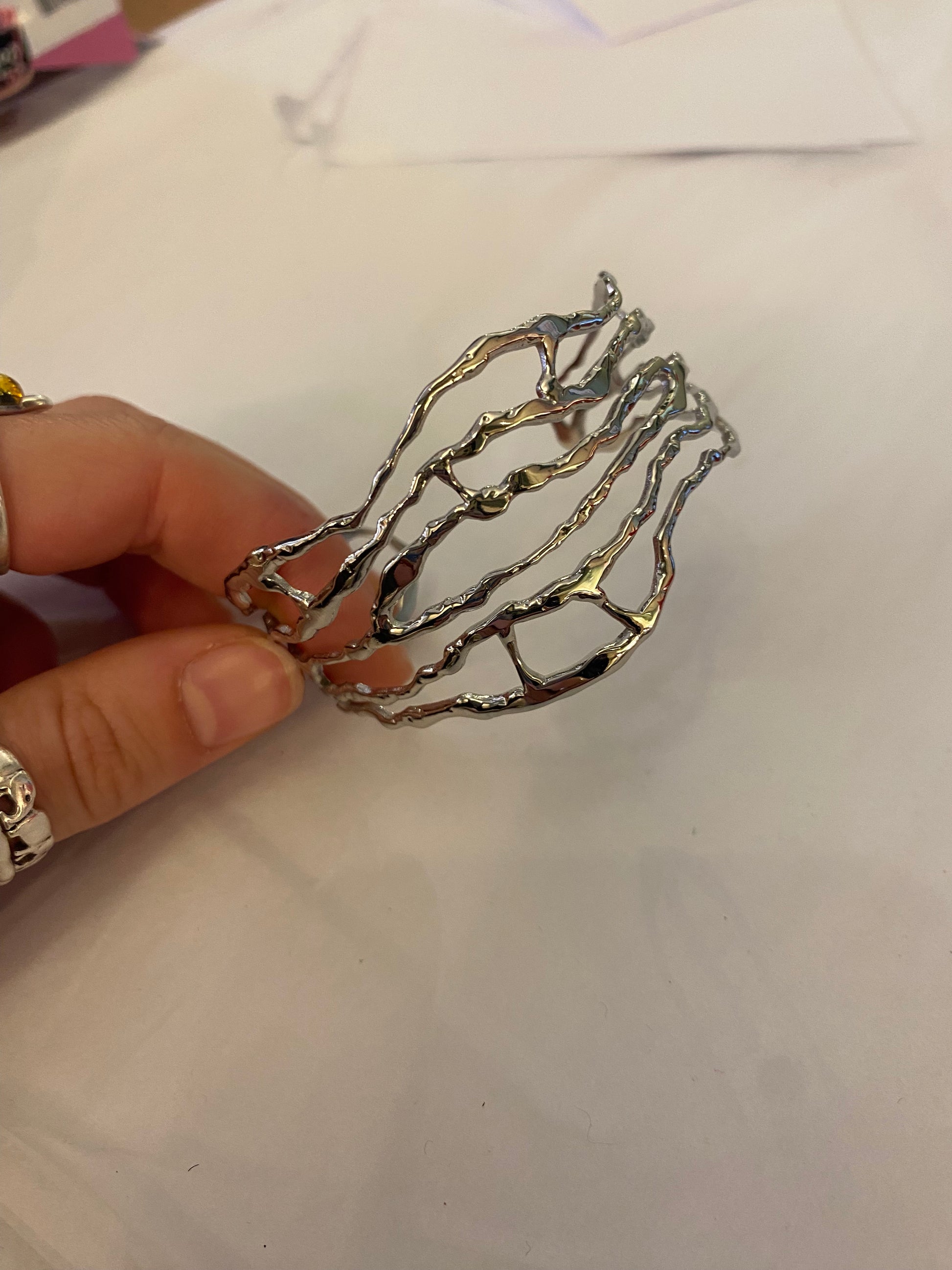 Misshape Branches Cuff Silver