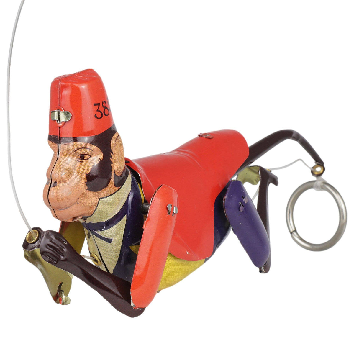 Tin Toy Climbing Figure Monkey Curt Climbing Monkey Tin Monkey