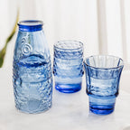 Fish Stacking Drinking Glass - Set of 4 - Blue