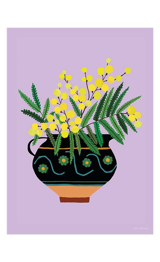 Mimosa Jug Print A4