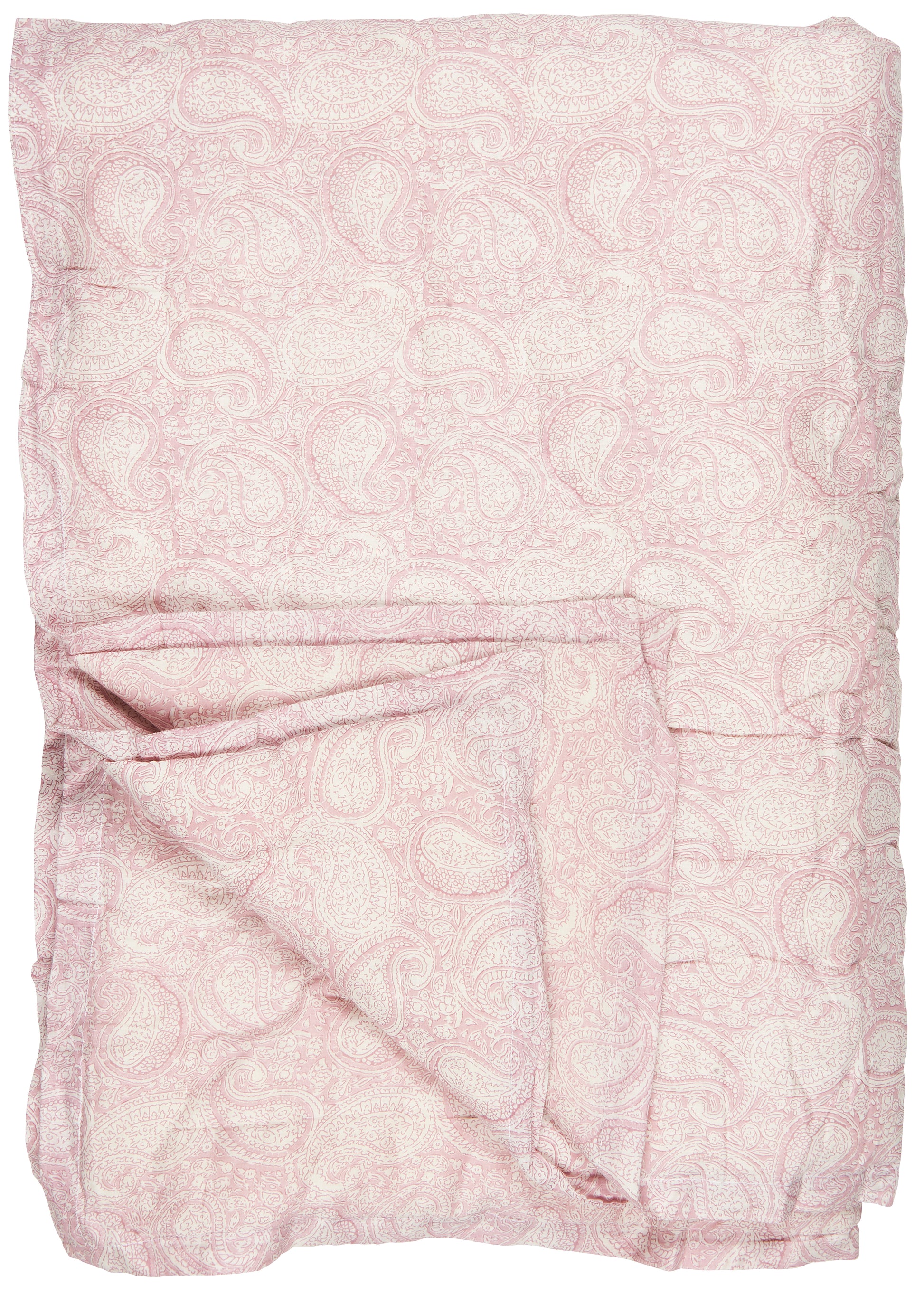 Quilt Rose White Paisley