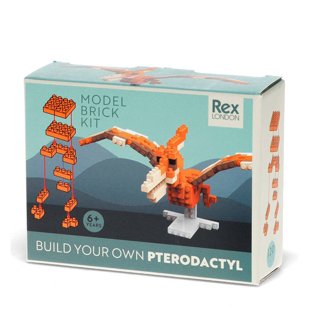 Build your own dinosaur model brick kit - Pterodactyl