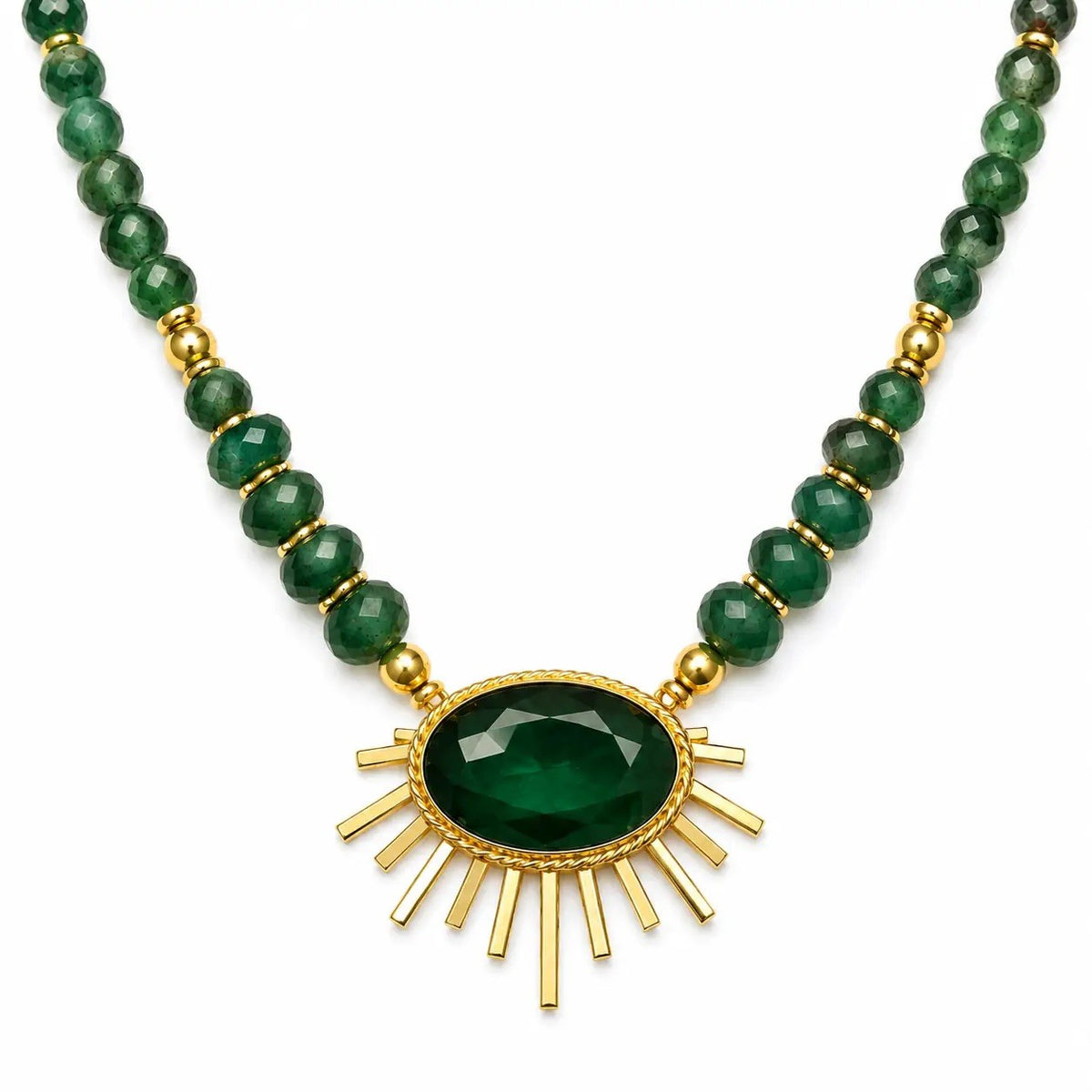 Green Onyx Natural Stone Necklace