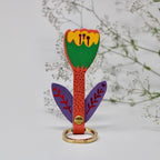 Tulip Flower Key Fob