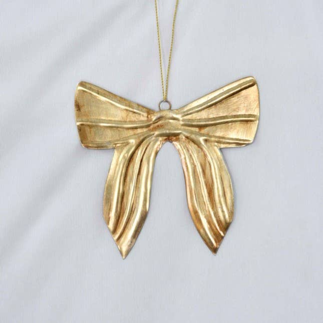 Brass Bow Ornament