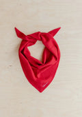 Merino Triangle Scarf in Red