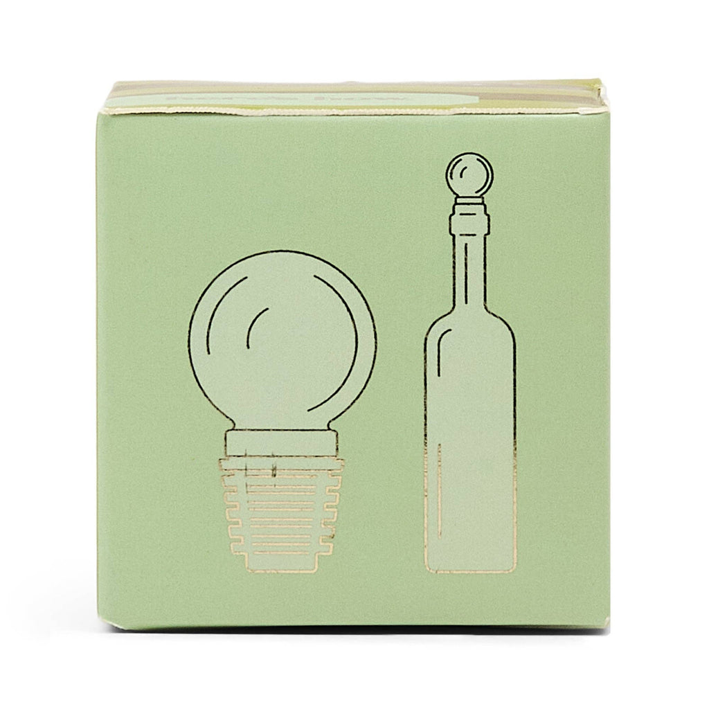 The Moony Glass Bottle Stopper - Olive