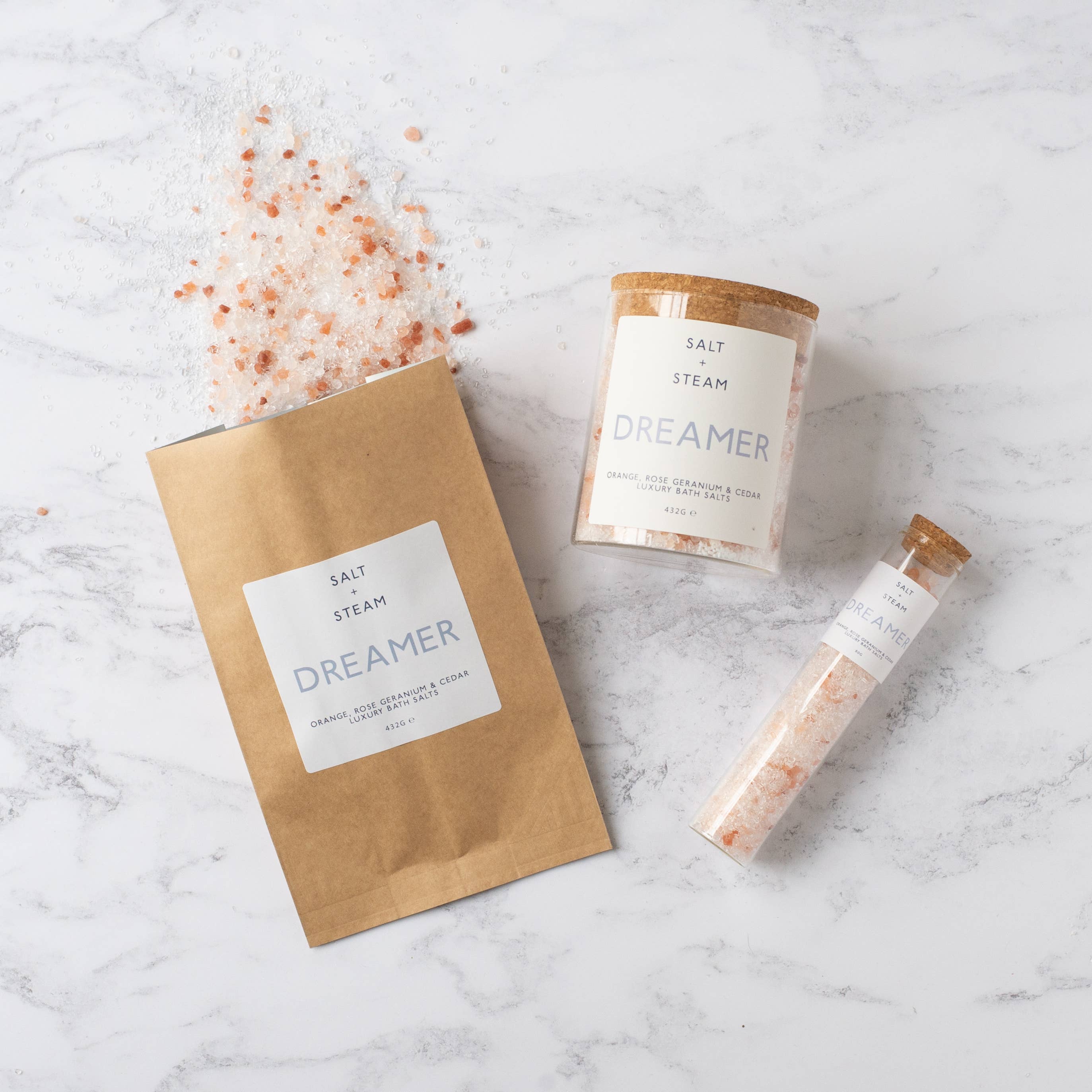 Orange, Rose Geranium & Cedar Bath Salts