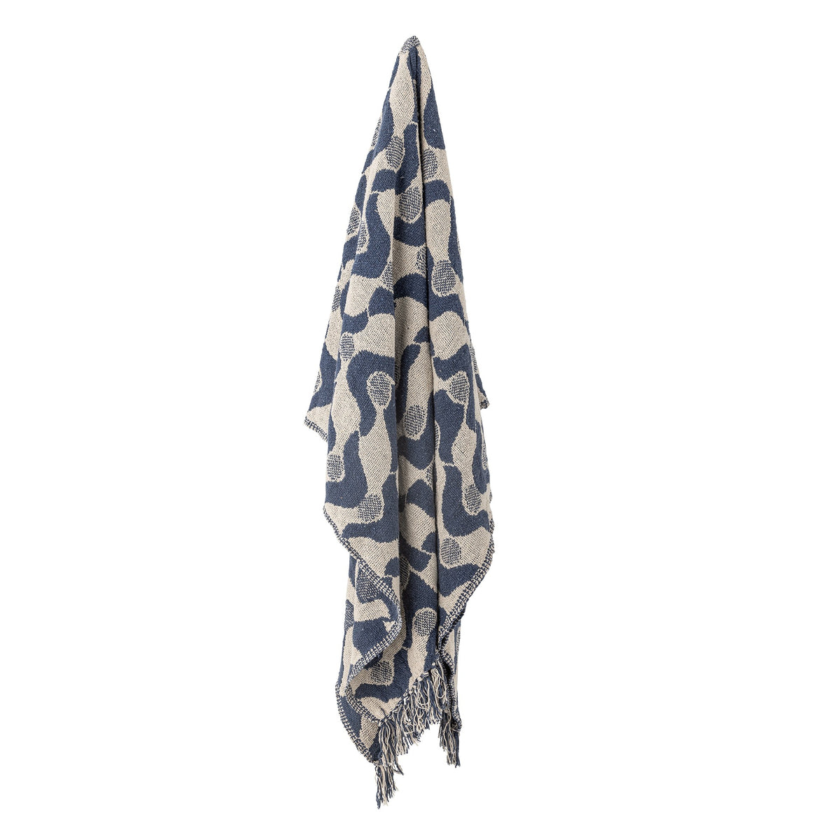 Santena Blue Recycled Cotton Throw