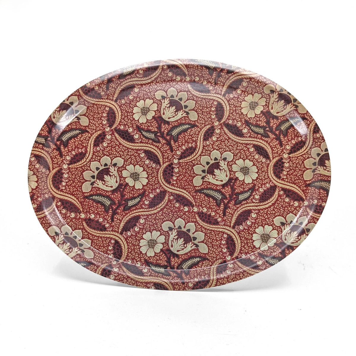 Oval Birch Wood Tray - Trellis