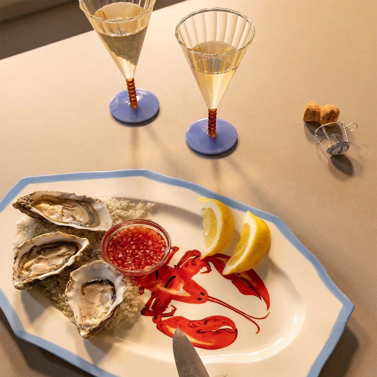 Single Flute Perle Amber