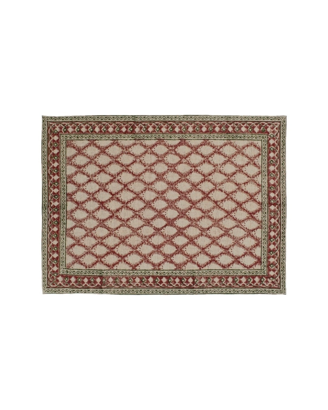 Pair Of Cypress print Linen Placemats