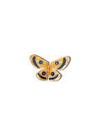 Hand-painted Silk Moth Claw Hair Clip