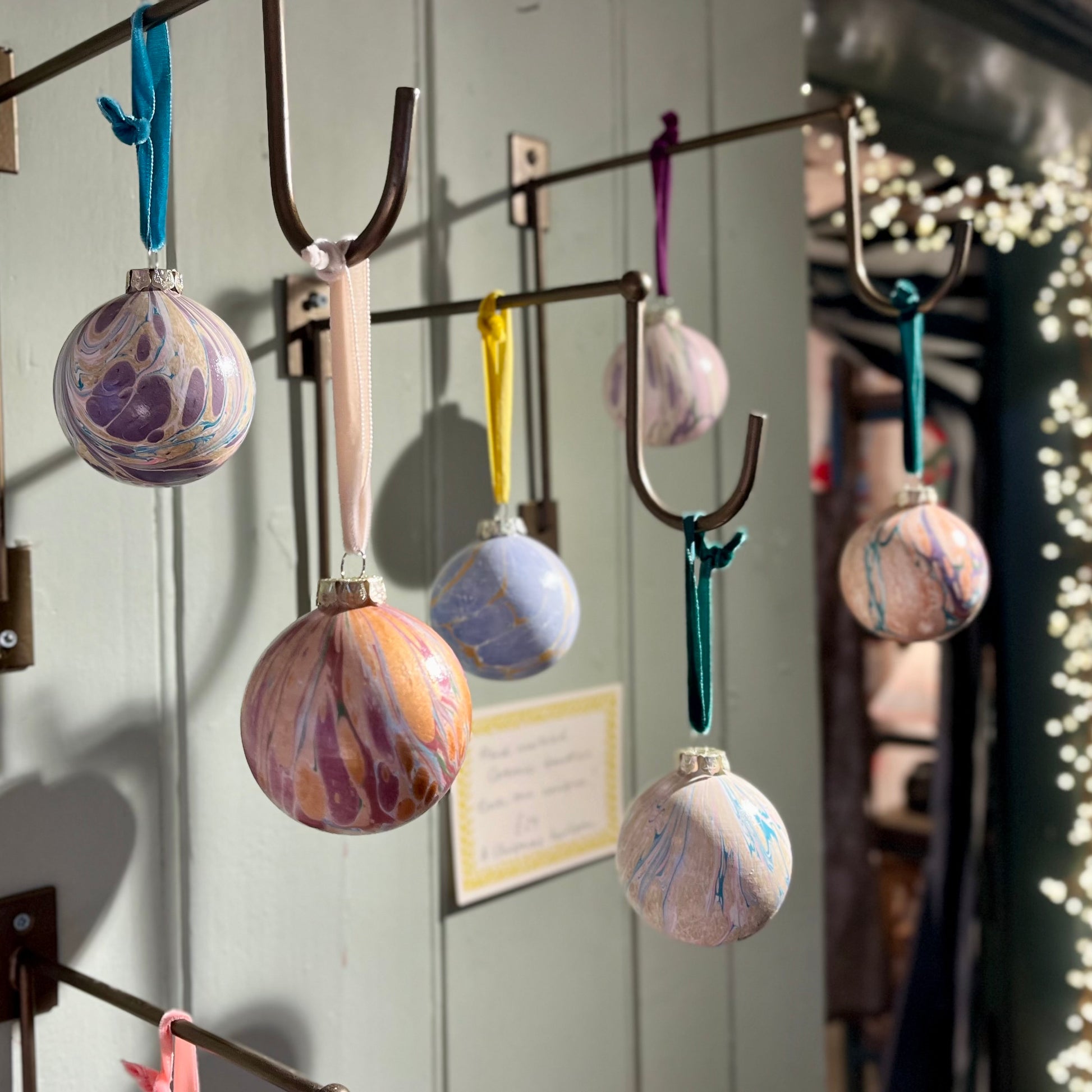 Hand Marbled Bauble