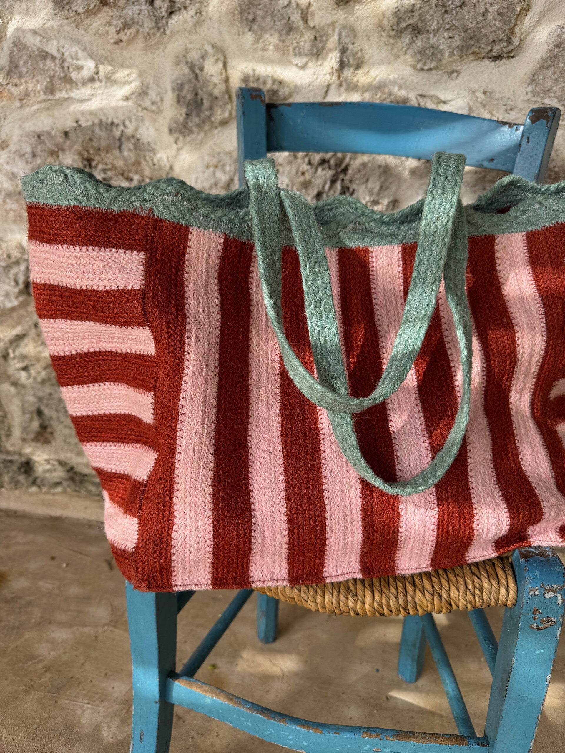 Strawberry Striped Large Beni Bag