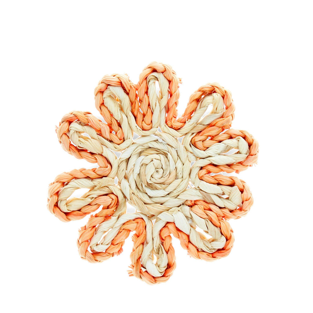 Corn Husk Coaster - Orange