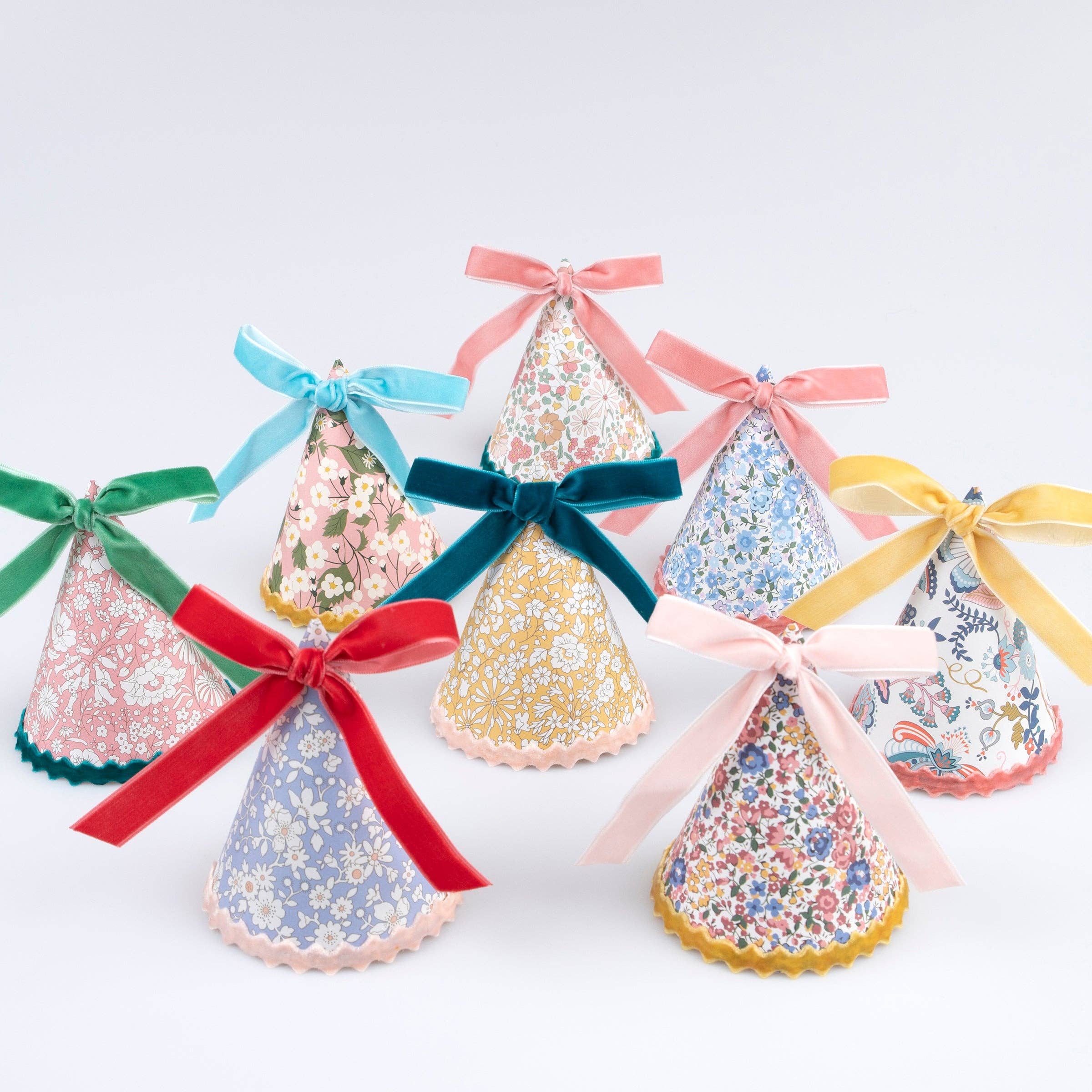 Meri Meri x Liberty Party Hats – Set of 8