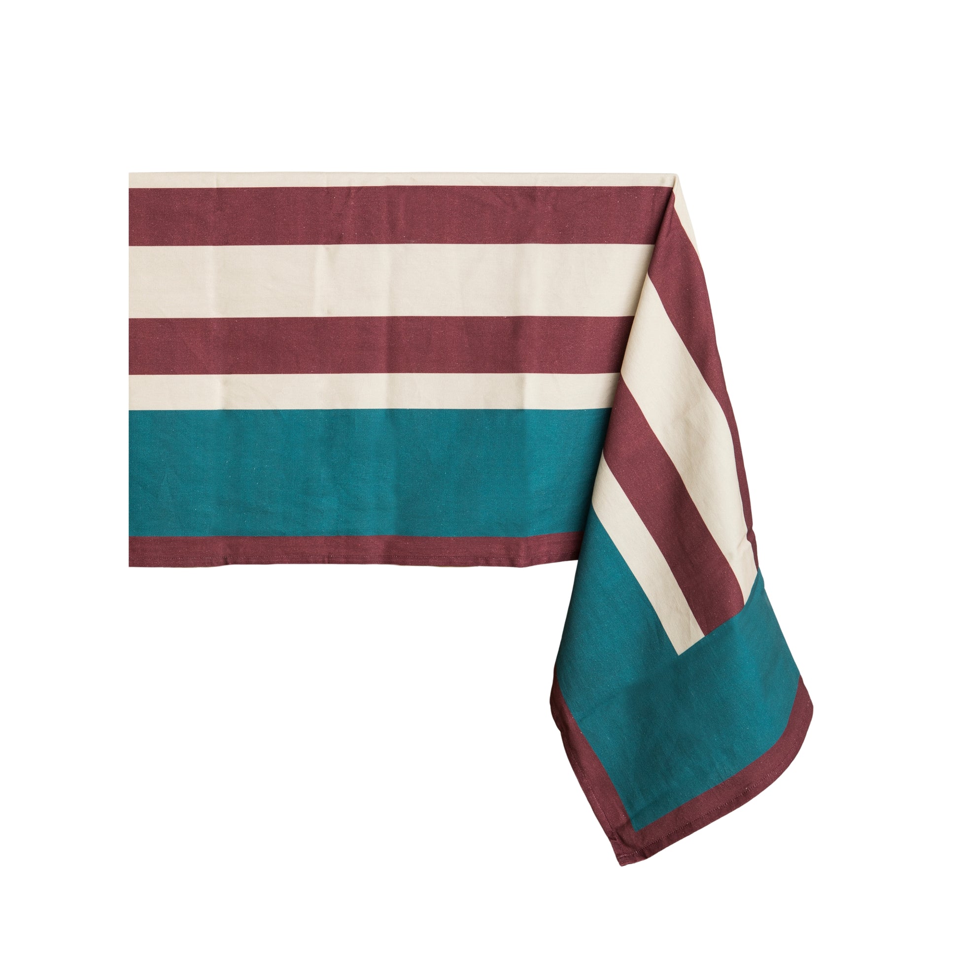 Aubergine Stripe Tablecloth