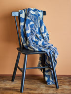 Santena Blue Recycled Cotton Throw