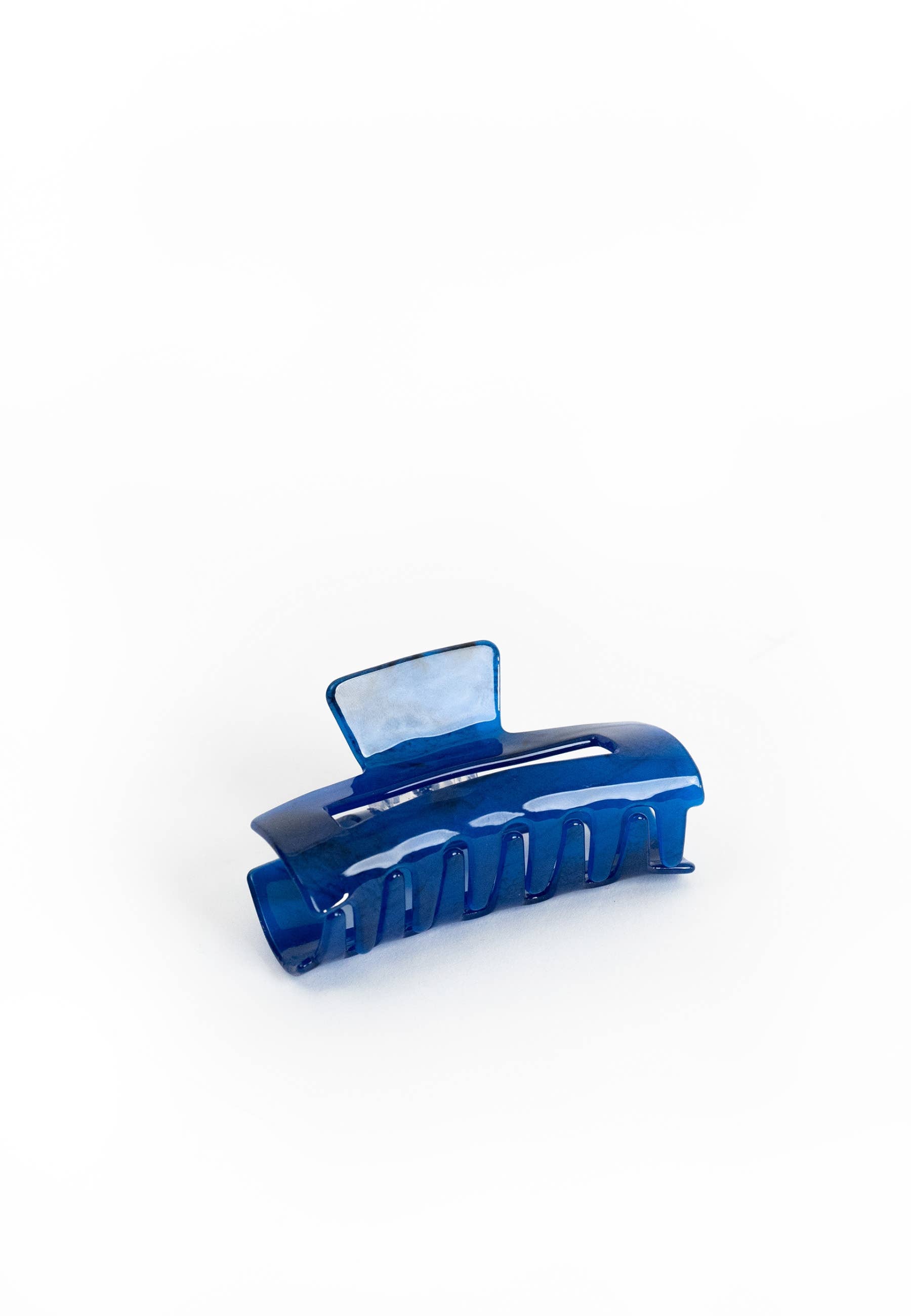 Square Hair Claw in Navy