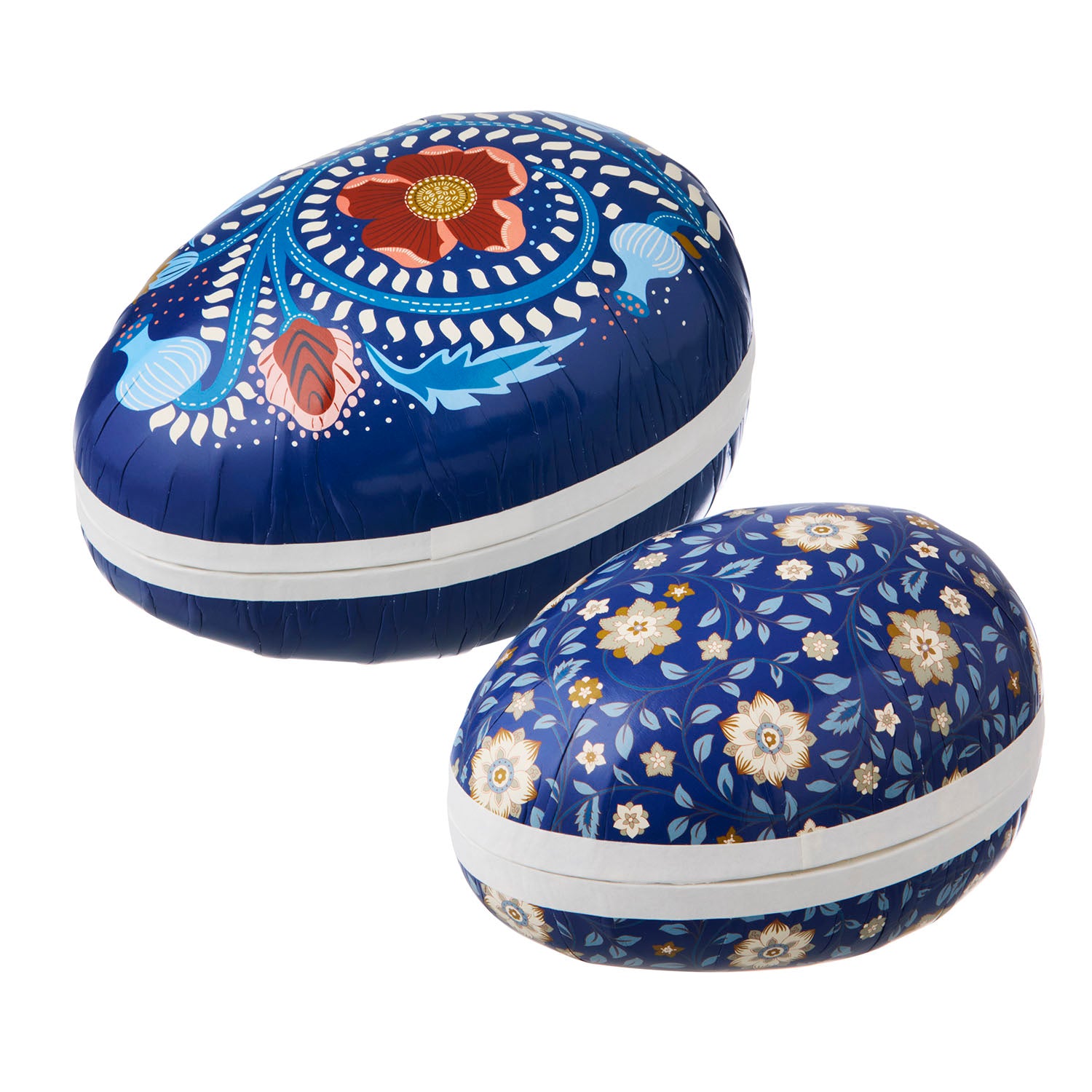 Set of 2 Easter Egg Box Poppy Indigo