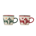Horse Festive Mugs Set of 2