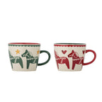 Horse Festive Mugs Set of 2