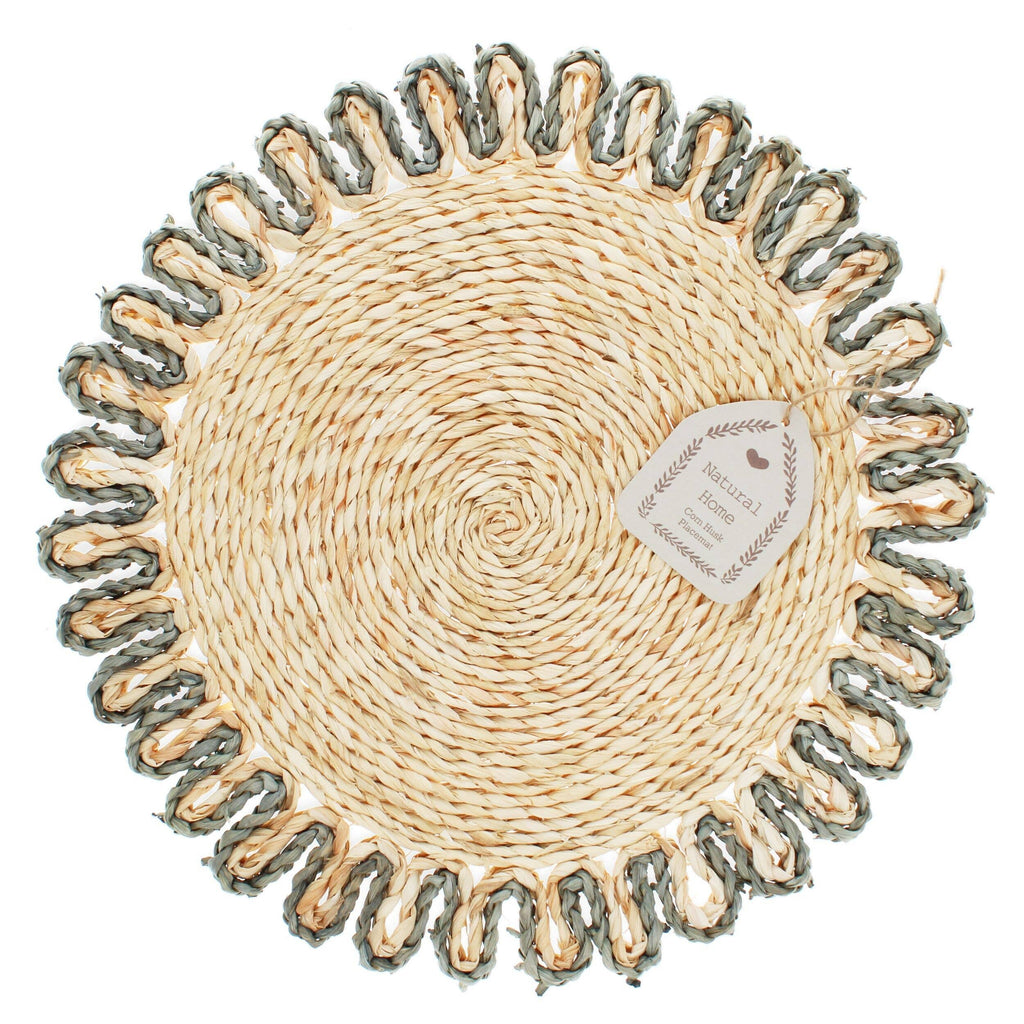 Corn Husk Placemat - Grey
