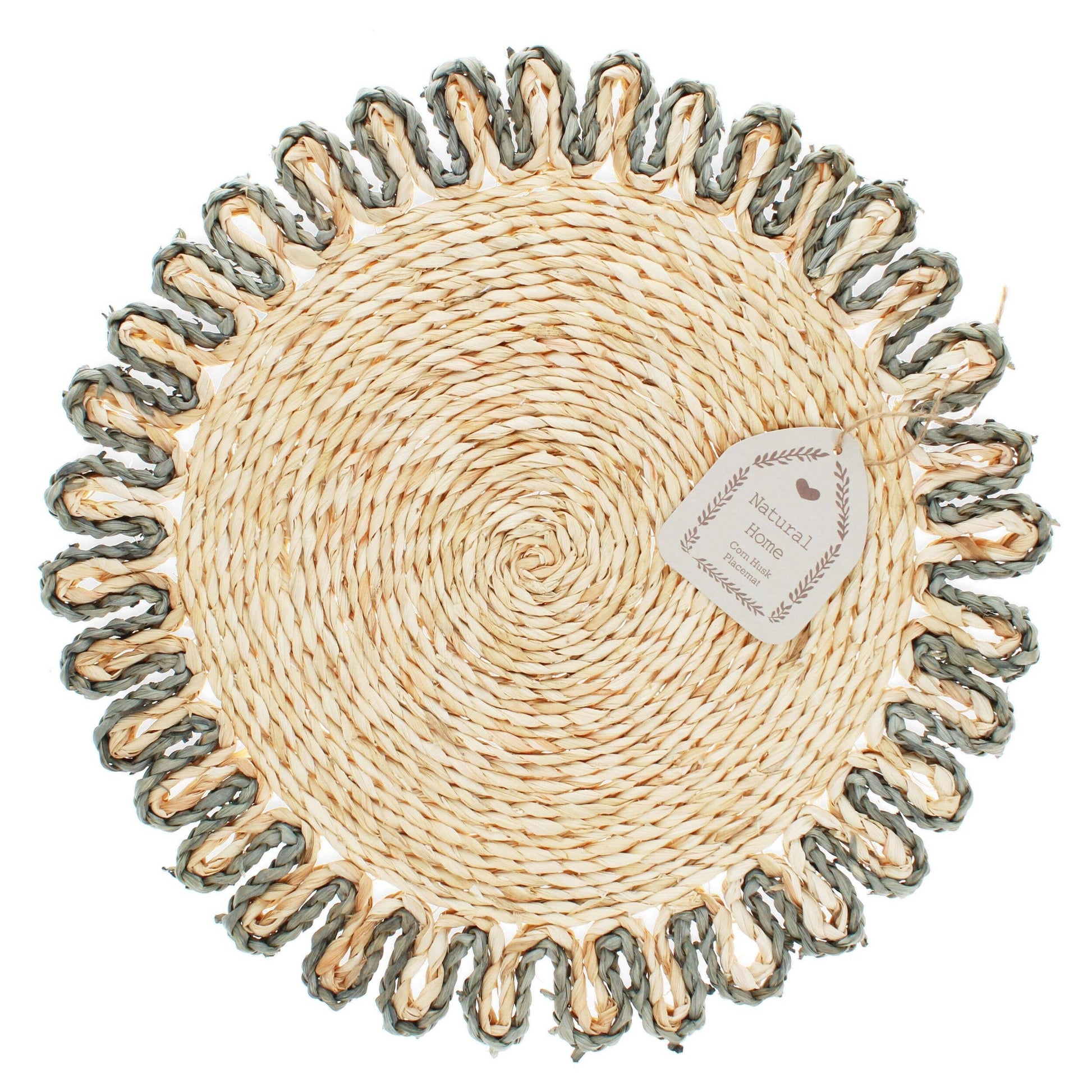 Corn Husk Placemat - Grey