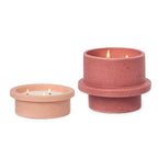 Red Folia Ceramic Reusable Candle - Saffron Rose