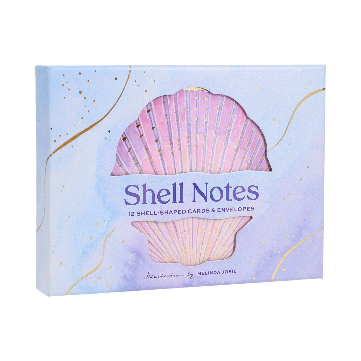 Shell Notes - 12 Shell-Shaped Cards & Envelopes (Notecards/Writing Paper)