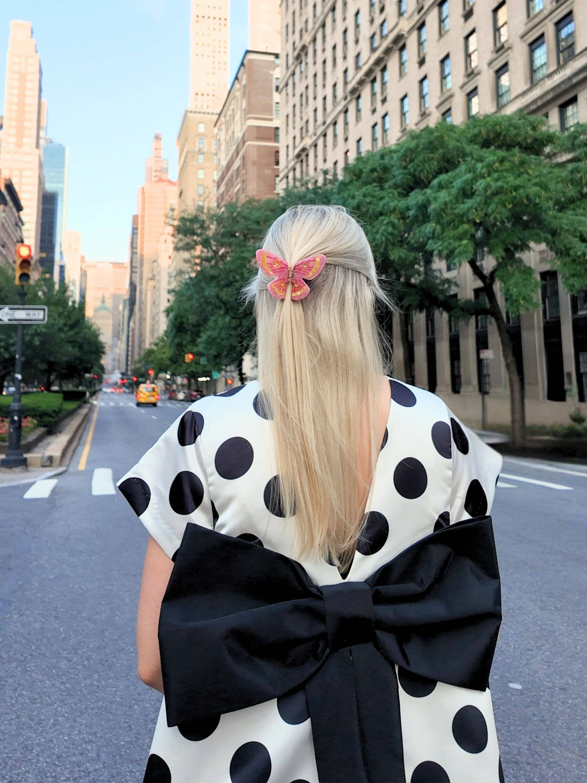 Hand-painted Emperor Silk Moth Claw Hair Clip | Eco-Friendly