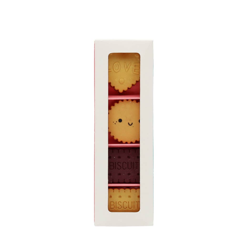 Biscuit Erasers (Set of 4)